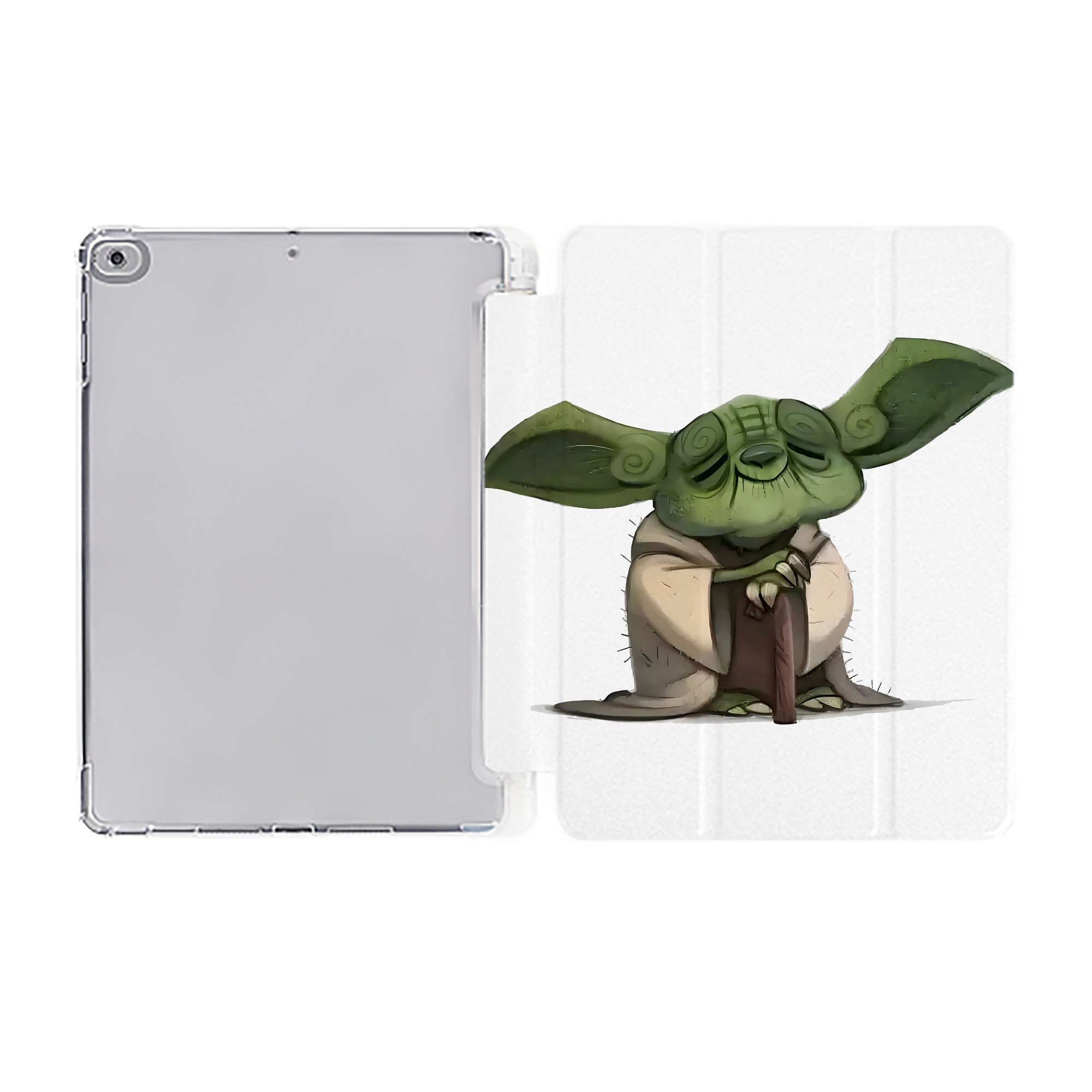 （画像用） スター・ウォーズ Star Wars IPad ケース ペン収納付き 三つ折りスタンド PUレザー×シリコン 対応機種9.5/10.5/10.9インチ